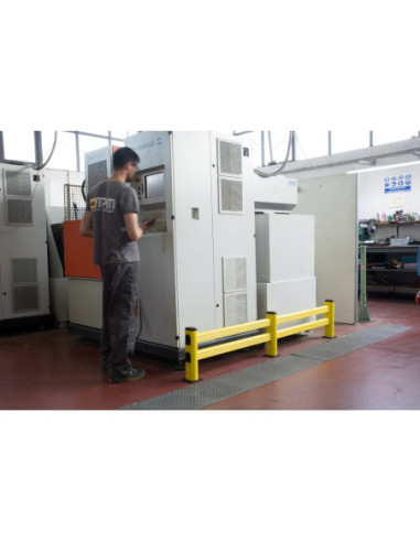 Elastyczna bariera S do ochrony regałów, 400 x 1100 mm, małe natężenie ruchu | Rozwiązania dla przemysłu | Sklep Eshop Dopak