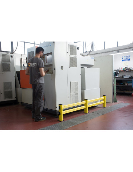 Elastyczna bariera S do ochrony regałów, 400 x 1100 mm, małe natężenie ruchu | Rozwiązania dla przemysłu | Sklep Eshop Dopak