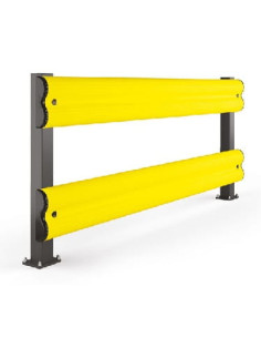 Elastyczna bariera do ochrony regałów podwójna BF 1100 x 2400 mm, duże natężenie ruchu | Rozwiązania dla przemysłu | Sklep Eshop