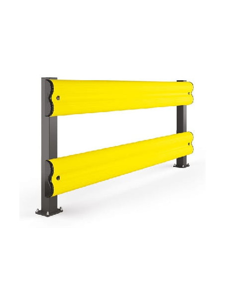 Elastyczna bariera do ochrony regałów podwójna BF 1100 x 2400 mm, duże natężenie ruchu | Rozwiązania dla przemysłu | Sklep Eshop