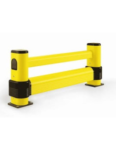 Elastyczna podwójna odbojnica szynowa L1 500 x 1100 mm, duże natężenie ruchu | Rozwiązania dla przemysłu | Sklep Eshop Dopak