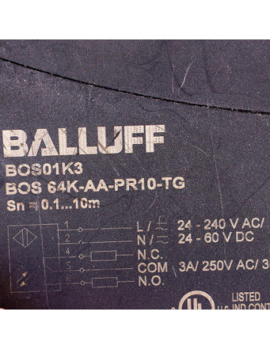 Czujnik optoelektroniczny, BALLUFF, BOS 64K-AA-PR10-TG BOS01K3 | Automatyka | Eshop Dopak | Wszystko dla Przemysłu