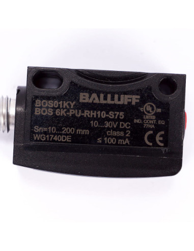 Czujnik optoelektroniczny odbiciowy, BOS 6K-PU-RH10-S75, BALLUFF | Automatyka | Eshop Dopak | Wszystko dla Przemysłu