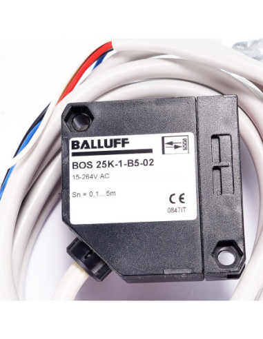 Czujnik fotoelektryczny, BOS 25K-1-B5-02, BALLUFF | Automatyka | Eshop Dopak | Wszystko dla Przemysłu
