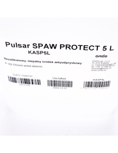 Pulsar Spaw Protect 5 L Bezsilikonowy Niepalny Środek Antyodpryskowy, KASP5L, Ondo | Chemia techniczna | Eshop Dopak