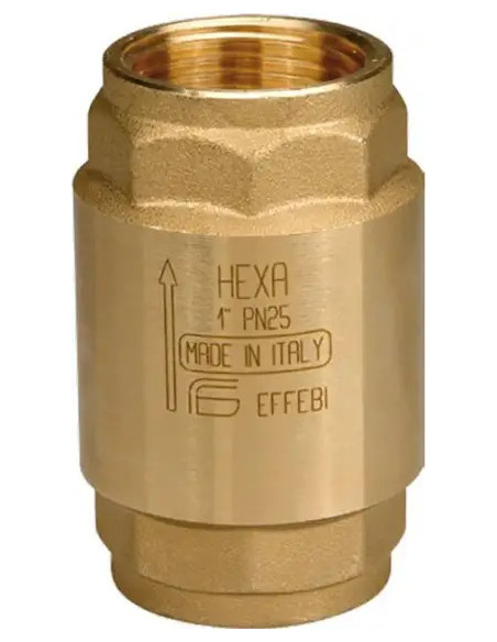 Zawór zwrotny HEXA ww 1/2" CW617N/NBR  PN25 | Hydraulika | Eshop Dopak | Wszystko dla Przemysłu