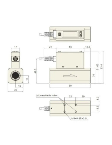Cyfrowy czujnik przepływu i ciśnienia 1/2" 500L (1-5V)  2 PNP Analog. | Przyrządy Pomiarowe | Eshop Dopak | Wszystko dla Przemys