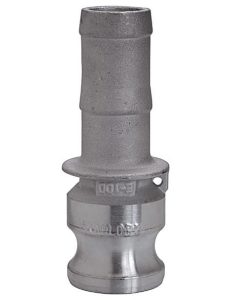 Złącze Camlock typu E z aluminium DN25, wtyk do węża 27 mm, E-100-AL