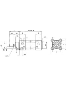 Siłownik pneumatyczny ISO15552/6431 D32x70 z amortyzacją pneumatyczną | Pneumatyka | Eshop Dopak | Wszystko dla Przemysłu 2