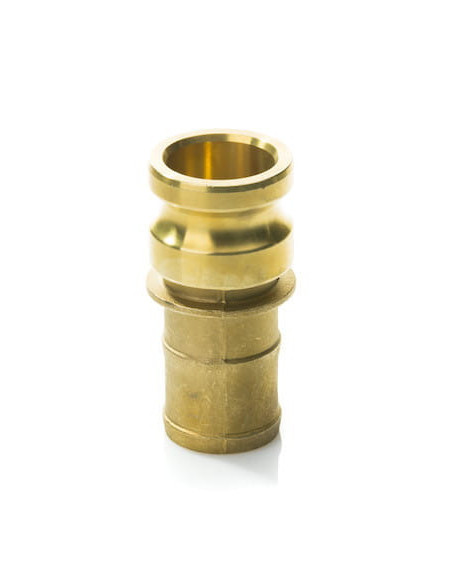 Złącze Camlock typu E z mosiądzu DN25, wtyk do węża 27 mm, E-100-M