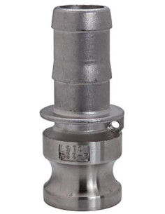 Złącze Camlock typu E ze stali nierdzewnej DN32, wtyk do węża 34 mm, E-125-SS