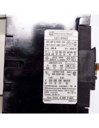 Stycznik 220V AC, LC1D503M, TELEMECANIQUE | Elektryka | Eshop Dopak | Wszystko dla Przemysłu