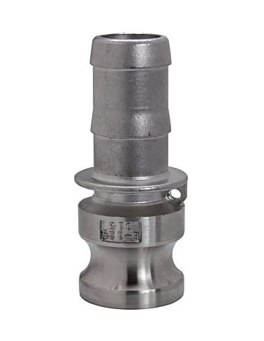 Złącze Camlock typu E ze stali nierdzewnej DN15, wtyk do węża 13 mm, E-50-SS