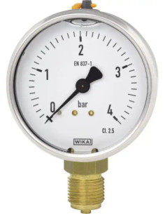 Manometr glicerynowy G1/2R, 100mm, 0-1,6bar | Przyrządy Pomiarowe | Eshop Dopak | Wszystko dla Przemysłu