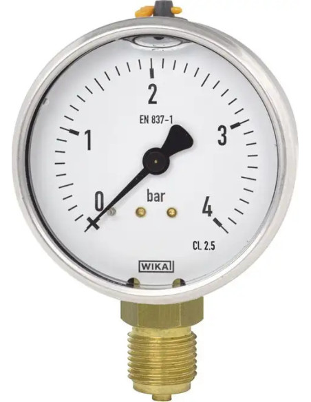 Manometr glicerynowy G1/2R, 100mm, 0-1,6bar | Przyrządy Pomiarowe | Eshop Dopak | Wszystko dla Przemysłu