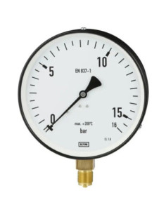 Manometr do wysokich temp. G1/2R, 100mm, 0-16bar | Przyrządy Pomiarowe | Eshop Dopak | Wszystko dla Przemysłu