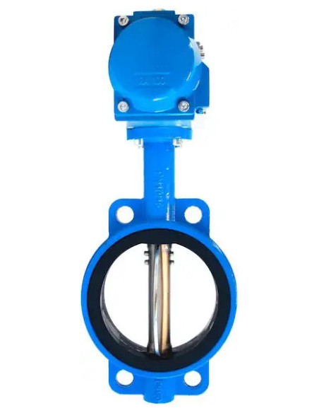 Zawór klapowy DN80 GG25/NBR/304 z napędem pneumatycznym podwójnego działania | Hydraulika | Eshop Dopak | Wszystko dla Przemysłu