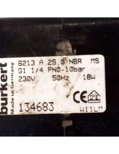 Cewka elektrozaworu 230V 18W, 134683/6213 230V, BURKERT | Cewki | Eshop Dopak