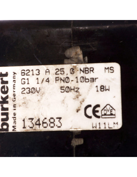 Cewka elektrozaworu 230V 18W, 134683/6213 230V, BURKERT | Cewki | Eshop Dopak
