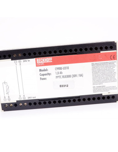 Zasilacz, C9900-U310, BECKHOFF | Elektryka | Eshop Dopak | Wszystko dla Przemysłu