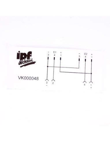 Kabel rozdzielający M8 2 piny, 2x M4 4 piny dł 300mm, VK 00 00 48, IPF ELECTRONIC | Elektronika | Eshop Dopak | Wszystko dla Prz