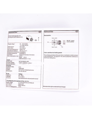 Gniazdo elektryczne zwiększającą siłę rozruchową, 138307G, BURKERT | Elektryka | Eshop Dopak | Wszystko dla Przemysłu