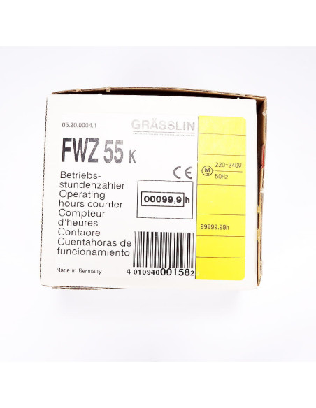Licznik godzin, FWZ55K -L, Grasslin | Elektronika | Eshop Dopak | Wszystko dla Przemysłu