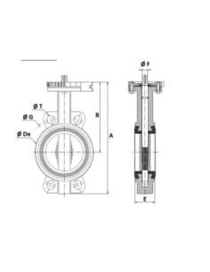 Zawór klapowy DN32/40 STD CF8M/CF8M/EPDM PN16 | Hydraulika | Eshop Dopak | Wszystko dla Przemysłu 2
