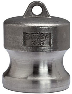 Złącze Camlock typu DP ze stali nierdzewnej zaślepka gniazda DN15, 1/2 cala, DP-50-SS