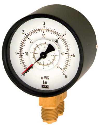 Manometr różnicowy G1/2R, 100mm, 0-2,5bar | Przyrządy Pomiarowe | Eshop Dopak | Wszystko dla Przemysłu