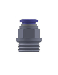 Złączka wtykowa prosta z gwintem metrycznym do węża fi 12 mm, M16x1,5 GZ, mosiądz niklowany | Pneumatyka | Eshop Dopak | Wszystk