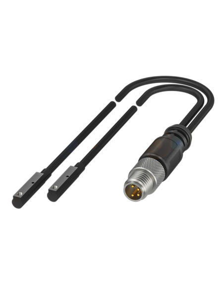 Dwa czujniki pola magnetycznego z jednym wspólnym wtykiem BMF 214K-PS-C-2A-SA95-S75-00,3 BALLUFF | Automatyka | Eshop Dopak | Ws