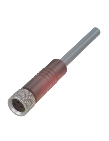 Przewód przyłączeniowy z jednostronnym złączem BCC W313-0000-10-001-BW8334-020 BALLUFF | Przewody i Złącza | Eshop Dopak | Wszys
