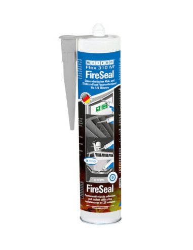 WEICON Flex 310 M® FireSeal 310 ml elastyczny klej o odporności ogniowej do 120 minut | Chemia techniczna | Eshop Dopak