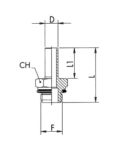 Adapter gwintowany do złącza skręcanego G 1/8 GZ, do rury 8 mm