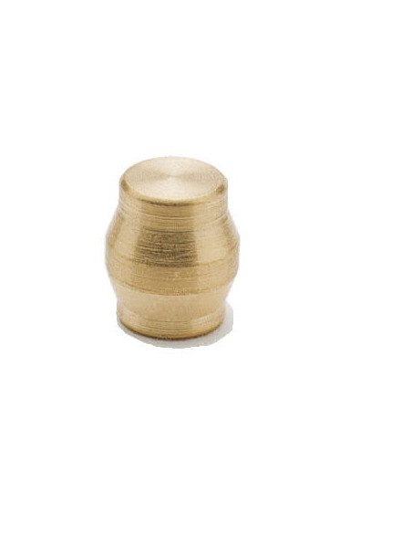 Zaślepka złączki skręcanej do rur niedzianych 12 mm, mosiężna