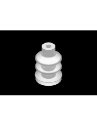 VG.LB16F.50.SFO Przyssawka próżniowa fi 16 mm, 2,5 mieszkowa, Silikon FDA, 50 Sh   pianka silikonowa | Pneumatyka | Eshop Dopak 