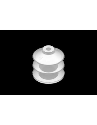 VG.LB42F.50.SFO Przyssawka próżniowa fi 42 mm, 2,5 mieszkowa, Silikon FDA, 50Sh   pianka silikonowa | Pneumatyka | Eshop Dopak |