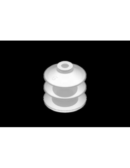 VG.LB42F.50.SFO Przyssawka próżniowa fi 42 mm, 2,5 mieszkowa, Silikon FDA, 50Sh   pianka silikonowa | Pneumatyka | Eshop Dopak |