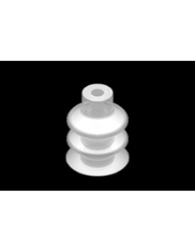 VG.LB16F.50 Przyssawka próżniowa fi 16 mm, 2,5 mieszkowa, silikon FDA, twardość 50 Shore | Pneumatyka | Eshop Dopak | Wszystko d