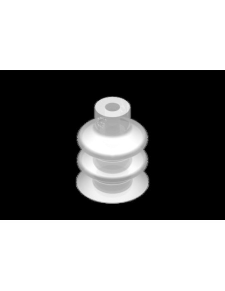 VG.LB16F.50 Przyssawka próżniowa fi 16 mm, 2,5 mieszkowa, silikon FDA, twardość 50 Shore | Pneumatyka | Eshop Dopak | Wszystko d