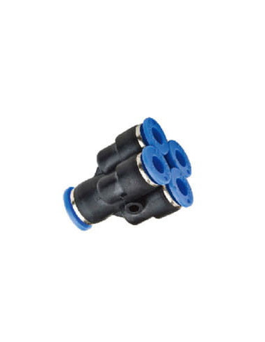 Rozgałęźnik pneumatyczny wtykowy typu Y, do węża fi 8 mm, 4x8 mm, tworzywo sztuczne | Pneumatyka | Eshop Dopak | Wszystko dla Pr