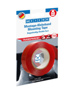 WEICON Mounting Tape Transparent 3m dwustronna przeźroczysta taśma klejąca | Chemia techniczna | Eshop Dopak