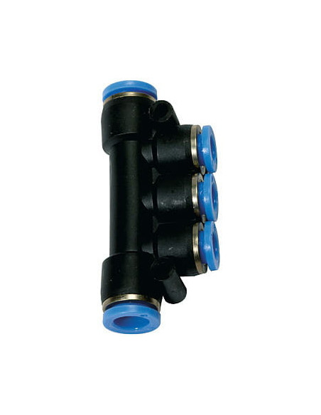 Rozdzielacz pneumatyczny wtykowy wielosegmentowy do węża 2x8 mm, 3x6 mm, tworzywo sztuczne | Pneumatyka | Eshop Dopak | Wszystko