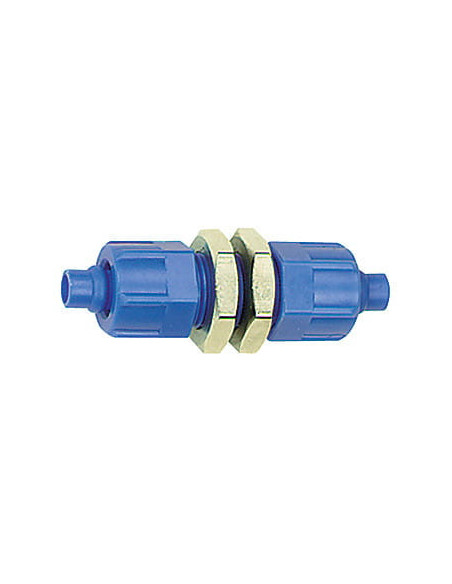 Złączka skręcana grodziowa M12x1 pod wąż 12/9, POM