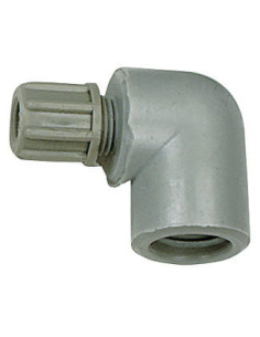 Złączka skręcana kątowa G1/8w pod wąż 6/8, PA