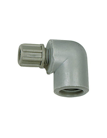 Złączka skręcana kątowa G1/4w pod wąż 4/6, PA
