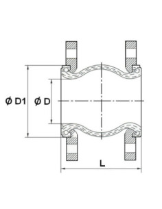 Kompensator DN125 kołn. stal galw. mieszkowy NBR dł.170mm | Hydraulika | Eshop Dopak | Wszystko dla Przemysłu 2