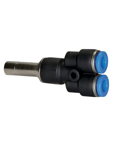 Trójnik pneumatyczny redukcyjny wtykowy typu Y wtyk 10 mm pod wąż fi 8 mm, tworzywo sztuczne | Pneumatyka | Eshop Dopak | Wszyst