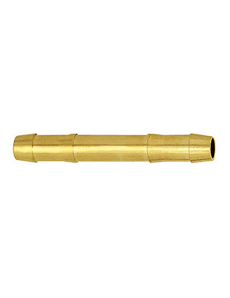 Złączka prosta przelotowa (choinka, łącznik) do węża fi 13 mm, mosiądz